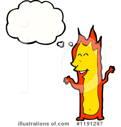 Royalty-Free (RF) Flame Clipart Illustration by lineartestpilot - Stock Sample #1191297