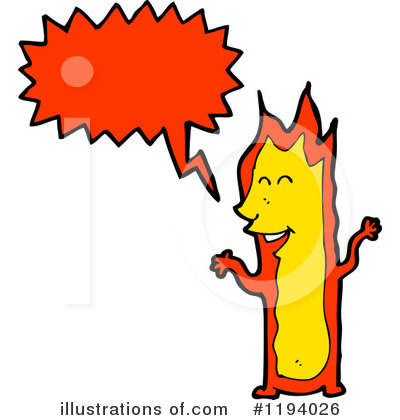 Royalty-Free (RF) Flame Clipart Illustration by lineartestpilot - Stock Sample #1194026