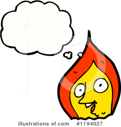 Royalty-Free (RF) Flame Clipart Illustration by lineartestpilot - Stock Sample #1194027