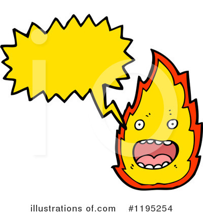 Royalty-Free (RF) Flame Clipart Illustration by lineartestpilot - Stock Sample #1195254
