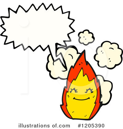 Royalty-Free (RF) Flame Clipart Illustration by lineartestpilot - Stock Sample #1205390