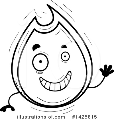 Royalty-Free (RF) Flame Clipart Illustration by Cory Thoman - Stock Sample #1425815
