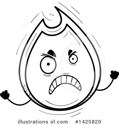 Royalty-Free (RF) Flame Clipart Illustration by Cory Thoman - Stock Sample #1425820