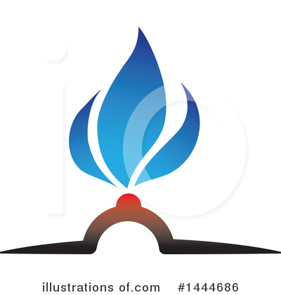 Royalty-Free (RF) Flame Clipart Illustration by ColorMagic - Stock Sample #1444686