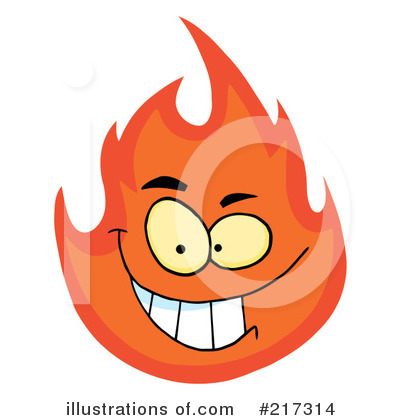 Royalty-Free (RF) Flame Clipart Illustration by Hit Toon - Stock Sample #217314