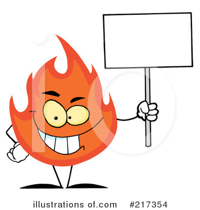 Royalty-Free (RF) Flame Clipart Illustration by Hit Toon - Stock Sample #217354