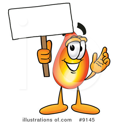 Royalty-Free (RF) Flame Clipart Illustration by Mascot Junction - Stock Sample #9145