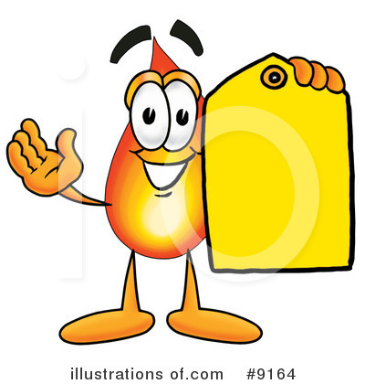 Royalty-Free (RF) Flame Clipart Illustration by Mascot Junction - Stock Sample #9164