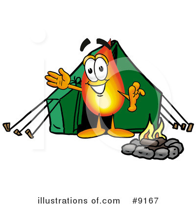 Royalty-Free (RF) Flame Clipart Illustration by Mascot Junction - Stock Sample #9167