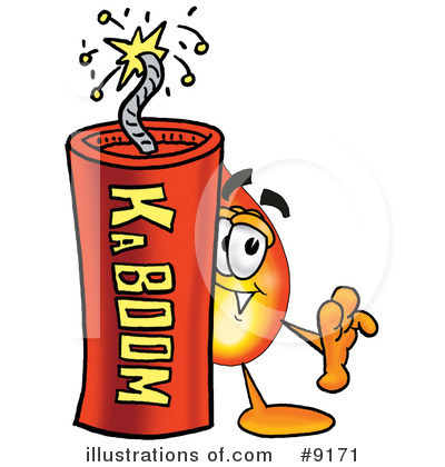 Royalty-Free (RF) Flame Clipart Illustration by Mascot Junction - Stock Sample #9171