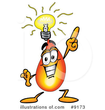 Royalty-Free (RF) Flame Clipart Illustration by Mascot Junction - Stock Sample #9173