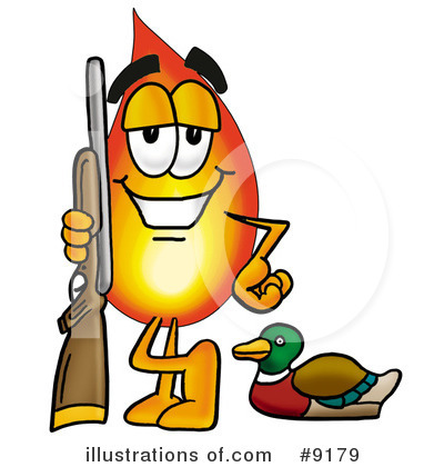 Royalty-Free (RF) Flame Clipart Illustration by Mascot Junction - Stock Sample #9179
