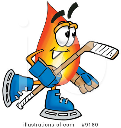 Royalty-Free (RF) Flame Clipart Illustration by Mascot Junction - Stock Sample #9180