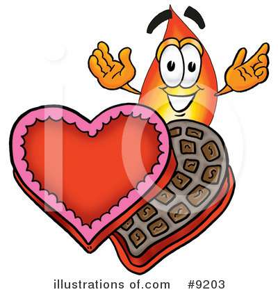 Royalty-Free (RF) Flame Clipart Illustration by Mascot Junction - Stock Sample #9203