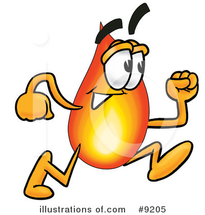 Royalty-Free (RF) Flame Clipart Illustration by Mascot Junction - Stock Sample #9205