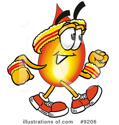 Royalty-Free (RF) Flame Clipart Illustration by Mascot Junction - Stock Sample #9206