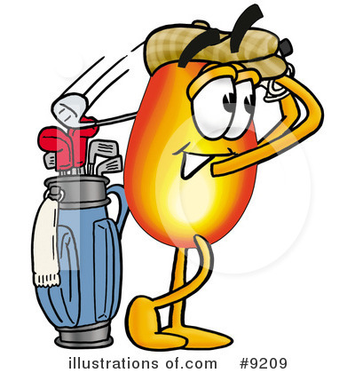 Royalty-Free (RF) Flame Clipart Illustration by Mascot Junction - Stock Sample #9209