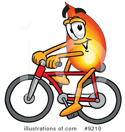 Royalty-Free (RF) Flame Clipart Illustration by Mascot Junction - Stock Sample #9210