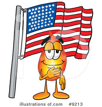 Royalty-Free (RF) Flame Clipart Illustration by Mascot Junction - Stock Sample #9213