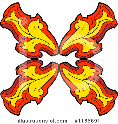 Royalty-Free (RF) Flame Design Clipart Illustration by lineartestpilot - Stock Sample #1185691