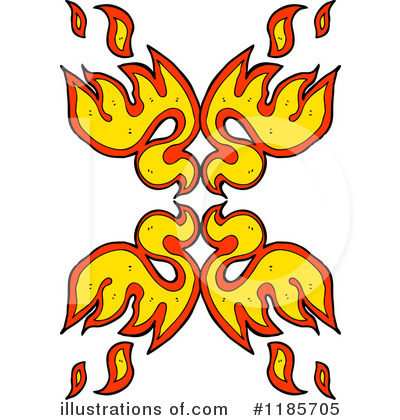 Royalty-Free (RF) Flame Design Clipart Illustration by lineartestpilot - Stock Sample #1185705