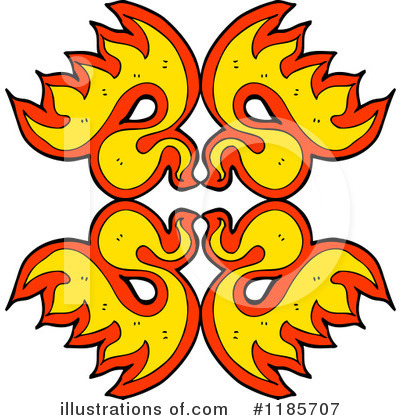 Royalty-Free (RF) Flame Design Clipart Illustration by lineartestpilot - Stock Sample #1185707