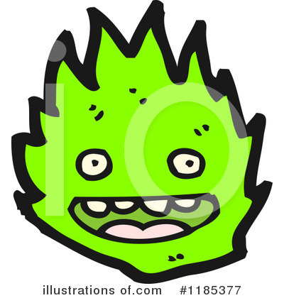 Royalty-Free (RF) Flame Mascot Clipart Illustration by lineartestpilot - Stock Sample #1185377