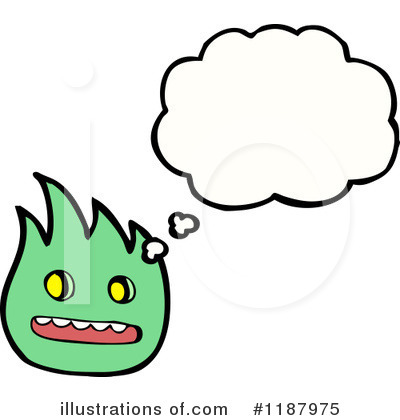 Royalty-Free (RF) Flame Monster Clipart Illustration by lineartestpilot - Stock Sample #1187975
