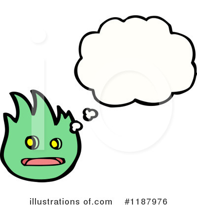 Royalty-Free (RF) Flame Monster Clipart Illustration by lineartestpilot - Stock Sample #1187976
