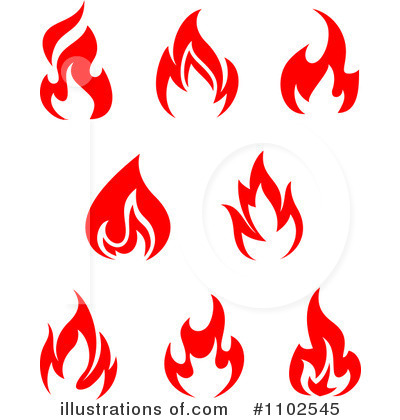 Royalty-Free (RF) Flames Clipart Illustration by Vector Tradition SM - Stock Sample #1102545