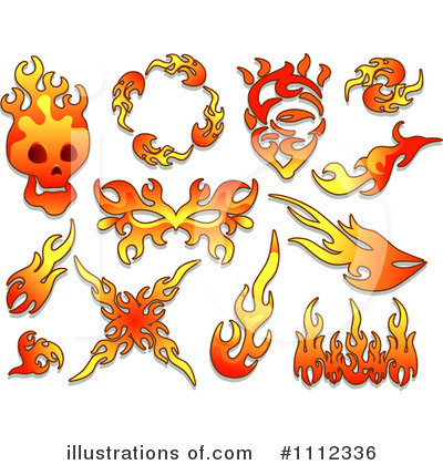 Flames Clipart #1112336 by BNP Design Studio