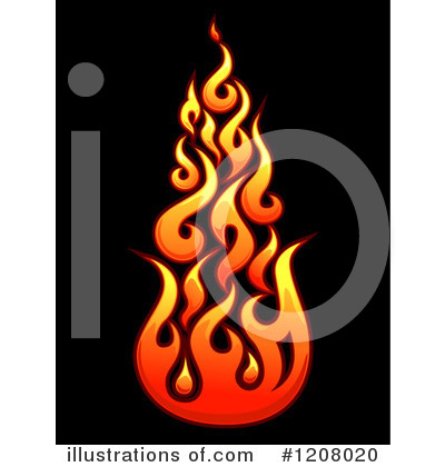 Royalty-Free (RF) Flames Clipart Illustration by BNP Design Studio - Stock Sample #1208020