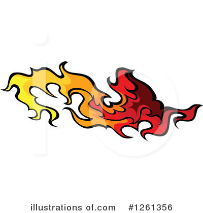 Royalty-Free (RF) Flames Clipart Illustration by Chromaco - Stock Sample #1261356