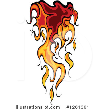 Royalty-Free (RF) Flames Clipart Illustration by Chromaco - Stock Sample #1261361