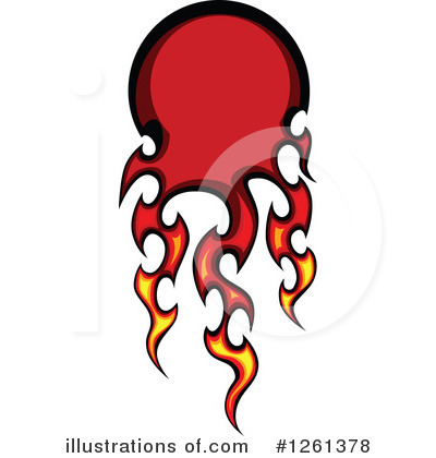 Royalty-Free (RF) Flames Clipart Illustration by Chromaco - Stock Sample #1261378