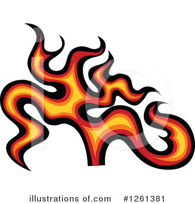 Royalty-Free (RF) Flames Clipart Illustration by Chromaco - Stock Sample #1261381