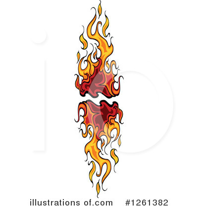 Royalty-Free (RF) Flames Clipart Illustration by Chromaco - Stock Sample #1261382