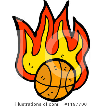Royalty-Free (RF) Flaming Basketball Clipart Illustration by lineartestpilot - Stock Sample #1197700