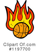 Flaming Basketball Clipart #1197700 by lineartestpilot