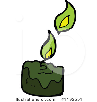 Royalty-Free (RF) Flaming Candle Clipart Illustration by lineartestpilot - Stock Sample #1192551