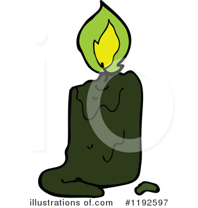 Royalty-Free (RF) Flaming Candle Clipart Illustration by lineartestpilot - Stock Sample #1192597