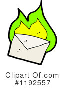 Flaming Envelope Clipart #1192557 by lineartestpilot