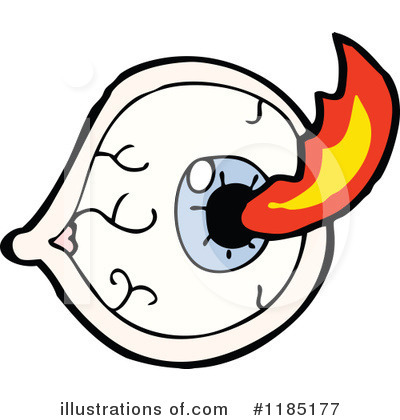 Royalty-Free (RF) Flaming Eye Clipart Illustration by lineartestpilot - Stock Sample #1185177