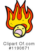 Flaming Face Clipart #1190671 by lineartestpilot