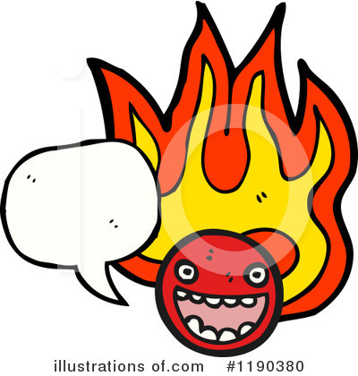 Royalty-Free (RF) Flaming Monster Clipart Illustration by lineartestpilot - Stock Sample #1190380