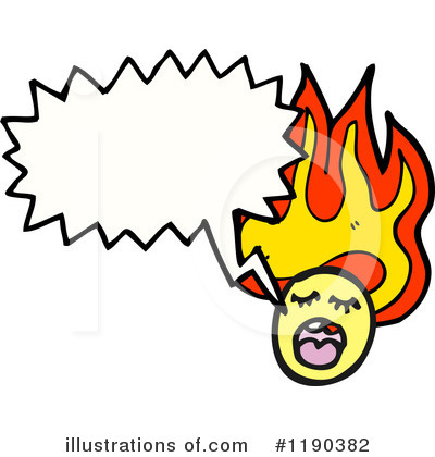 Royalty-Free (RF) Flaming Monster Clipart Illustration by lineartestpilot - Stock Sample #1190382