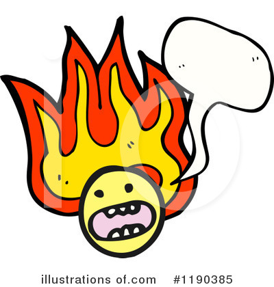 Royalty-Free (RF) Flaming Monster Clipart Illustration by lineartestpilot - Stock Sample #1190385