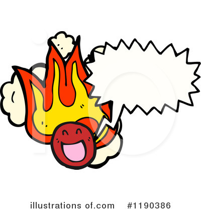 Royalty-Free (RF) Flaming Monster Clipart Illustration by lineartestpilot - Stock Sample #1190386