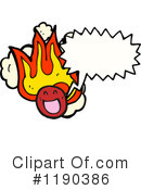 Flaming Monster Clipart #1190386 by lineartestpilot