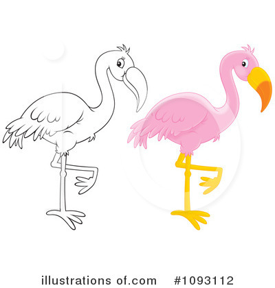 Royalty-Free (RF) Flamingo Clipart Illustration by Alex Bannykh - Stock Sample #1093112